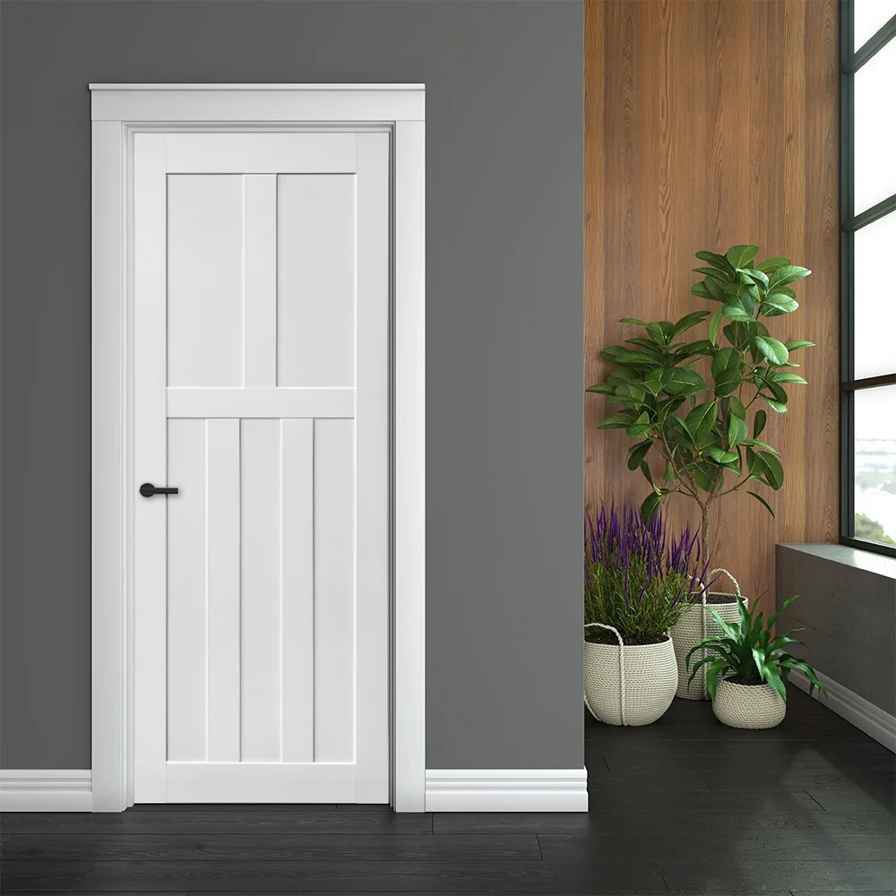 32" x 80" Unfinished Solid Wood Barn Door Slab J702489