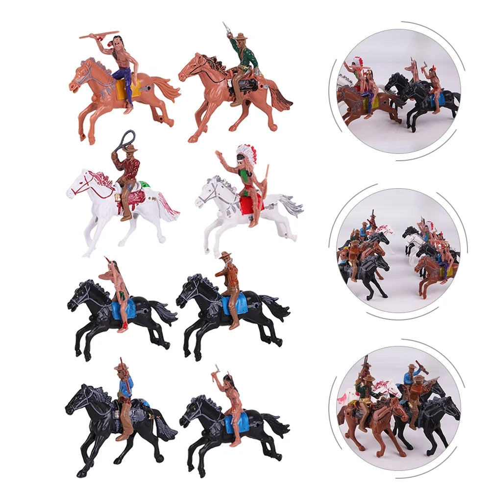 Indian Toys Soldier Figure Playset Miniature Figurines Educational Science Figurine Historical Wild P3645