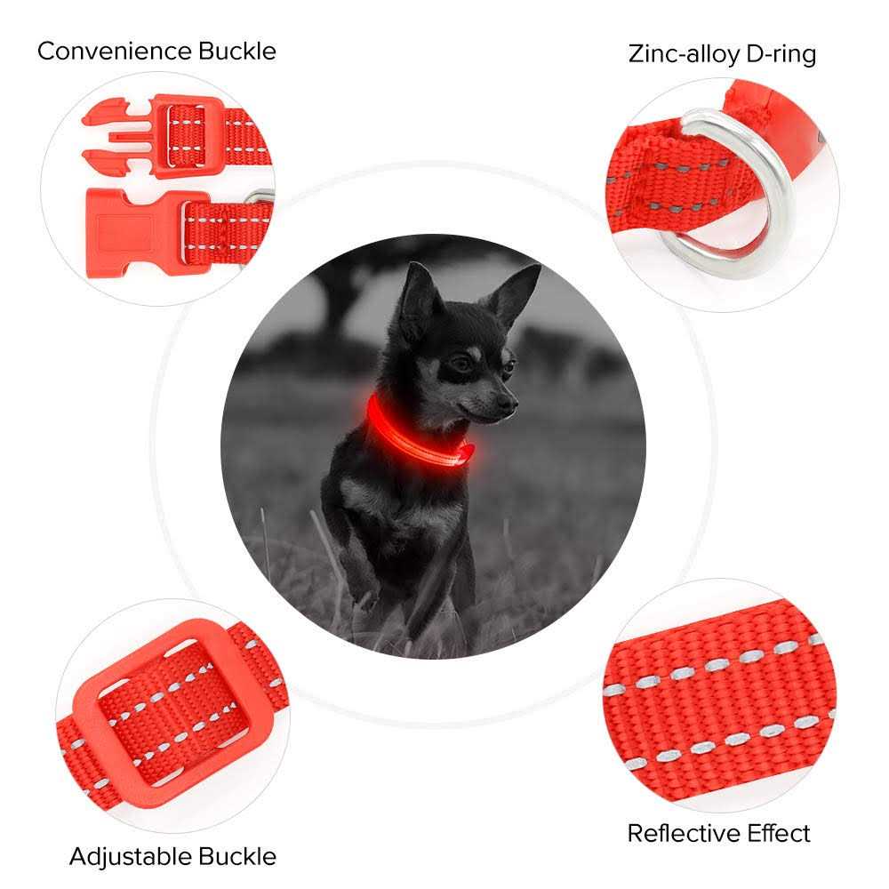 Light Rechargeable LED Dog Collar H860
