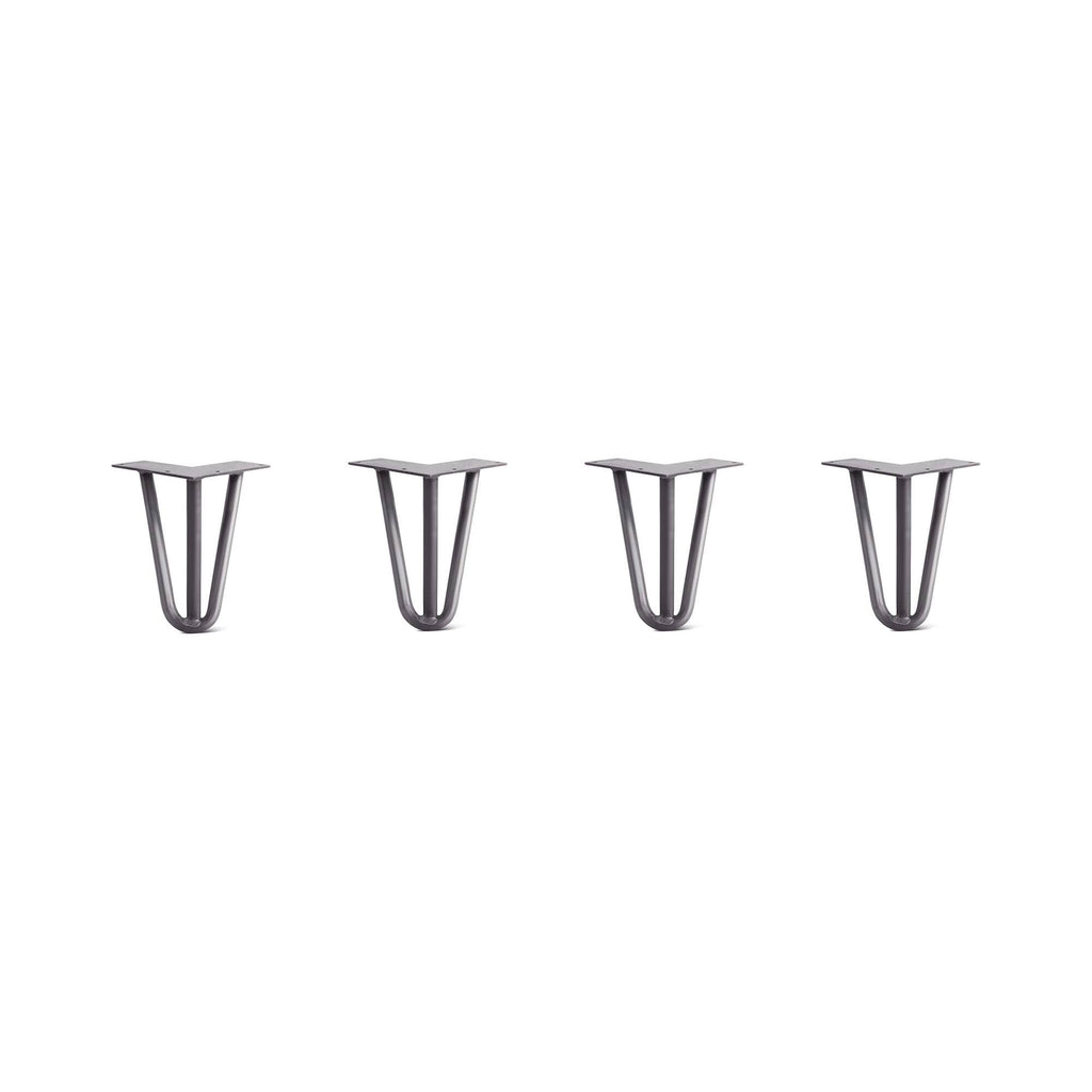 Hairpin Legs Set of 4, Raw Steel J3501