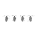 Hairpin Legs Set of 4, Raw Steel J3501