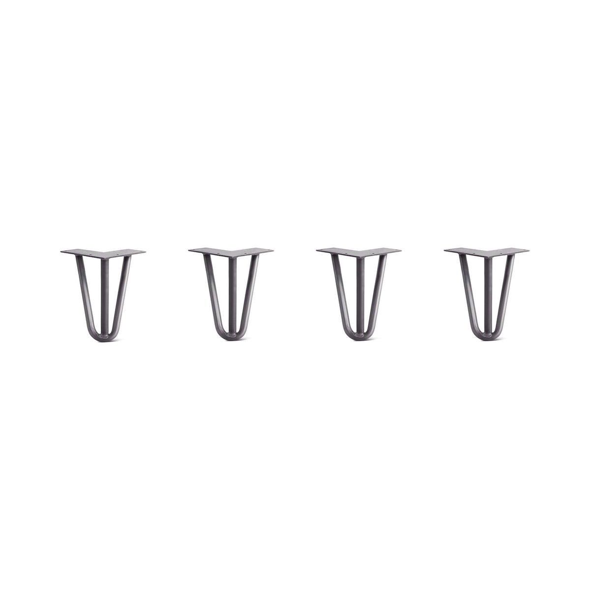 Hairpin Legs Set of 4, Raw Steel J3501