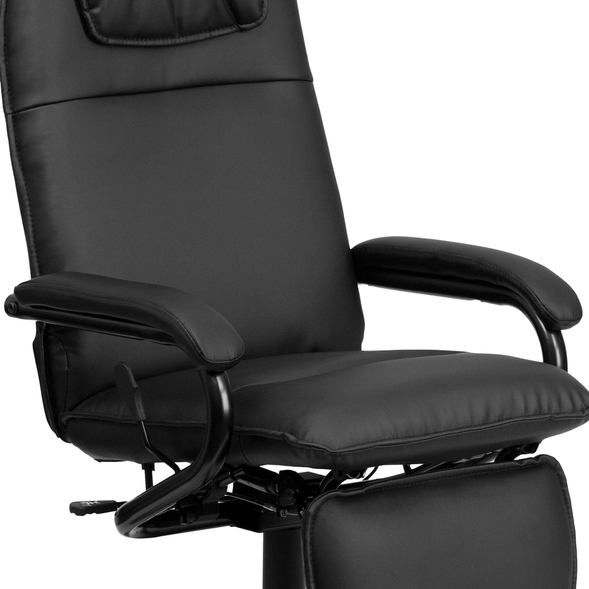 High Back Black LeatherSoft Executive Reclining Ergonomic Swivel Office Chair with Arms Y2363
