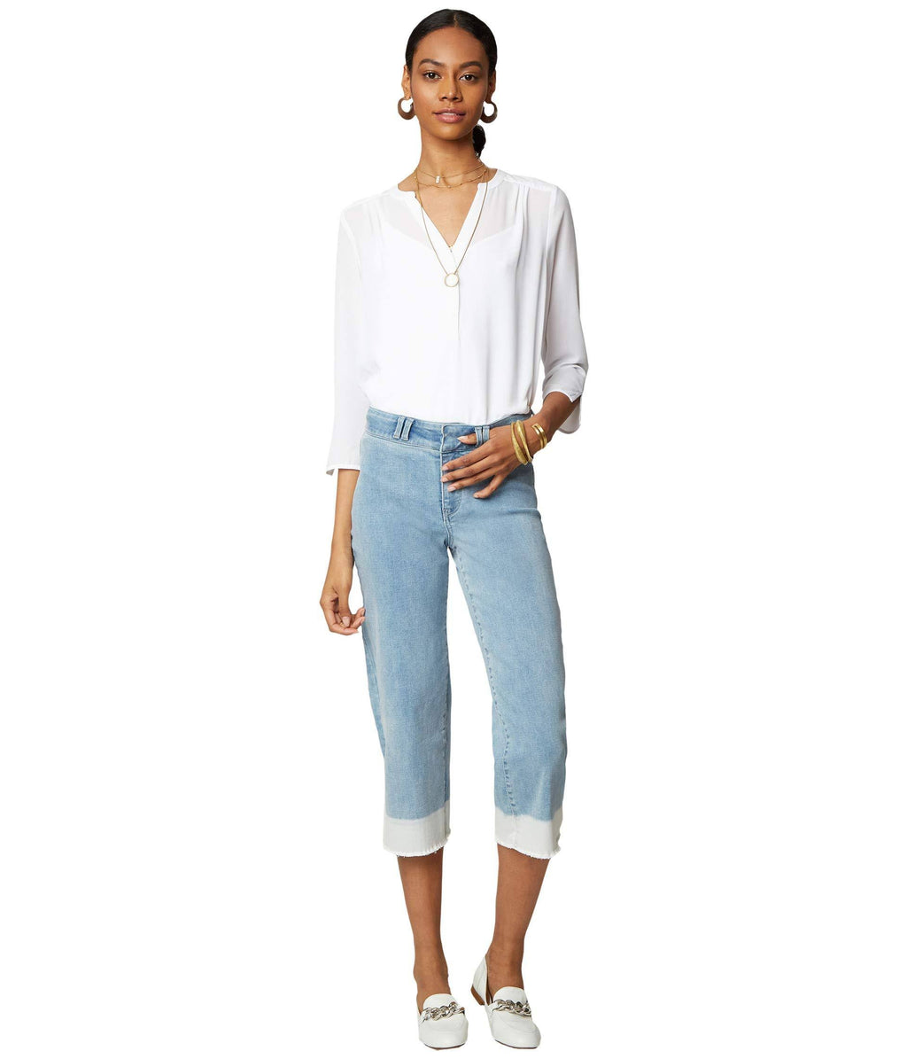 Wide Leg Capri Jean H918344