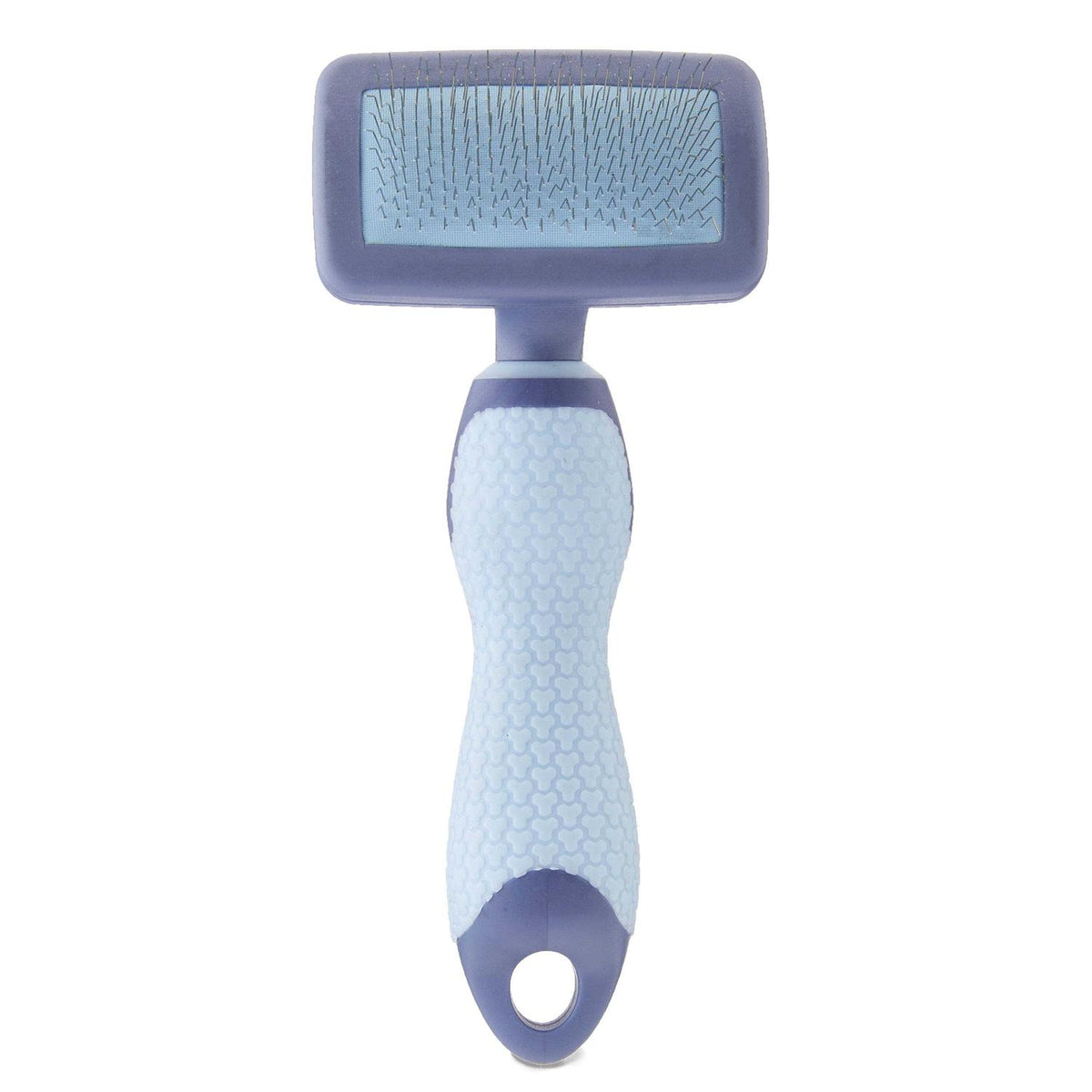Plastic Dog Grooming Brush with TPR Grip Q709