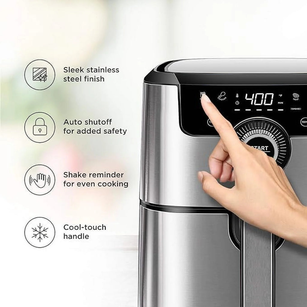 Open Box CHEFMAN Air Fryer 4.5 Qt SILVER C822
