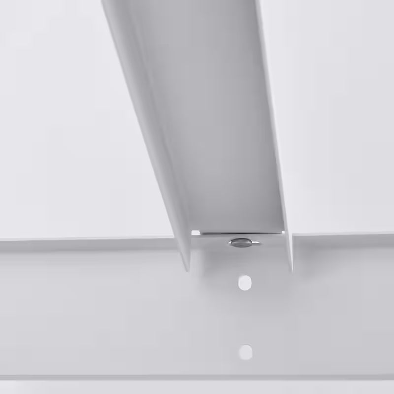 Adjustable Height White Overhead Ceiling Storage Rack W8020