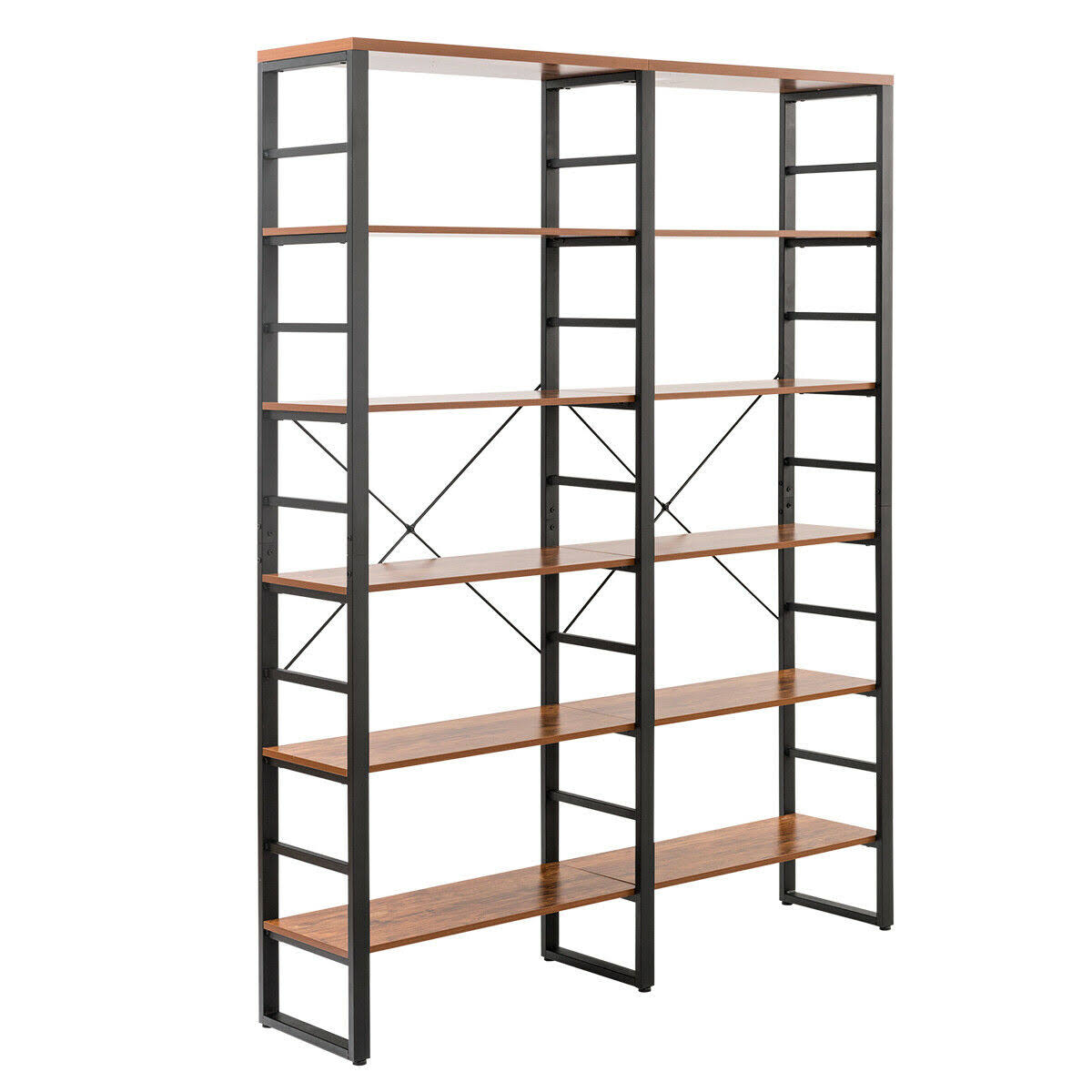 6-Shelf Bookcase Metal Storage Shelf D195887