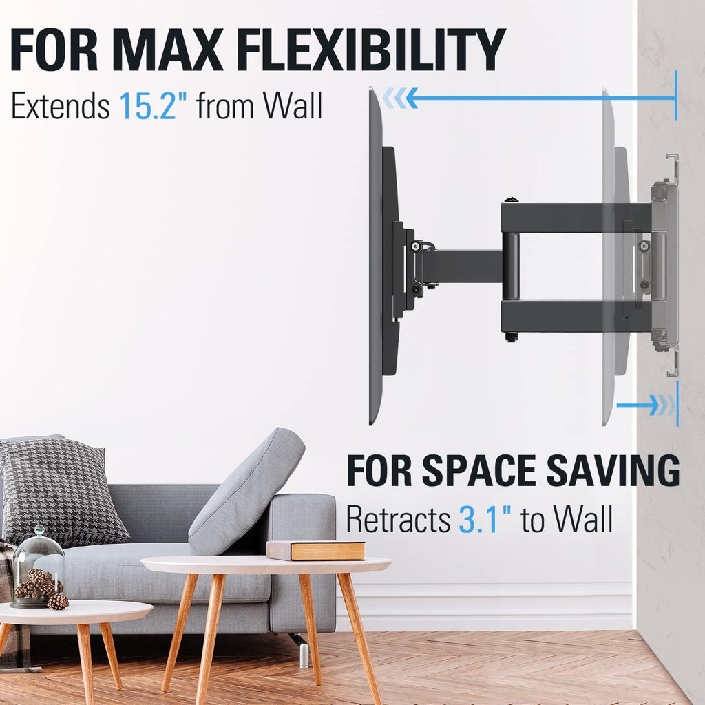 TV Mount Full Motion Dual Arms Max VESA 400x400mm 99 LBS Pack of 2 B74170
