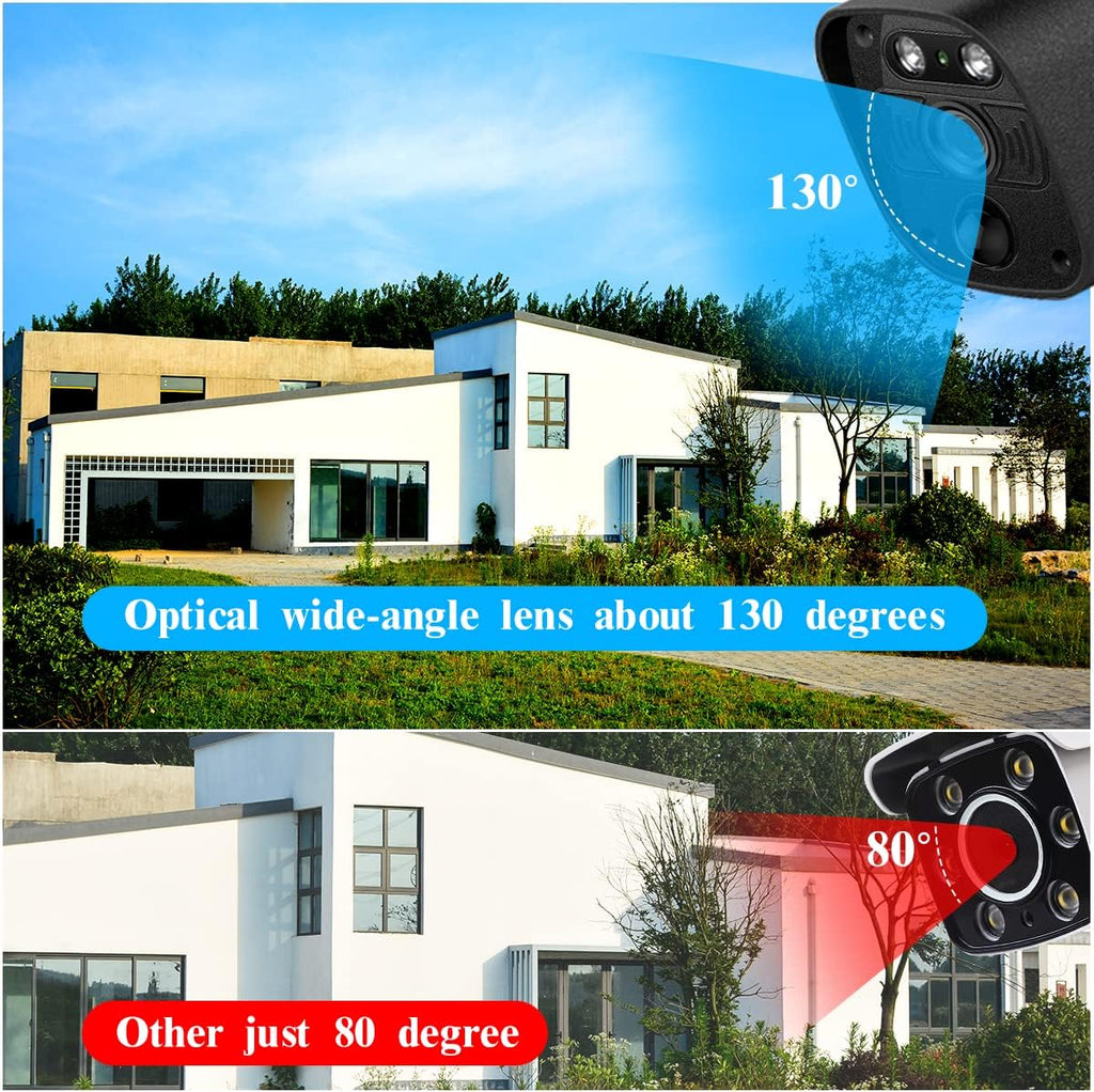 4K 8.0 Megapixel 130° Ultra Wide-Angle 2-Way Audio PoE Outdoor Security Camera X543165