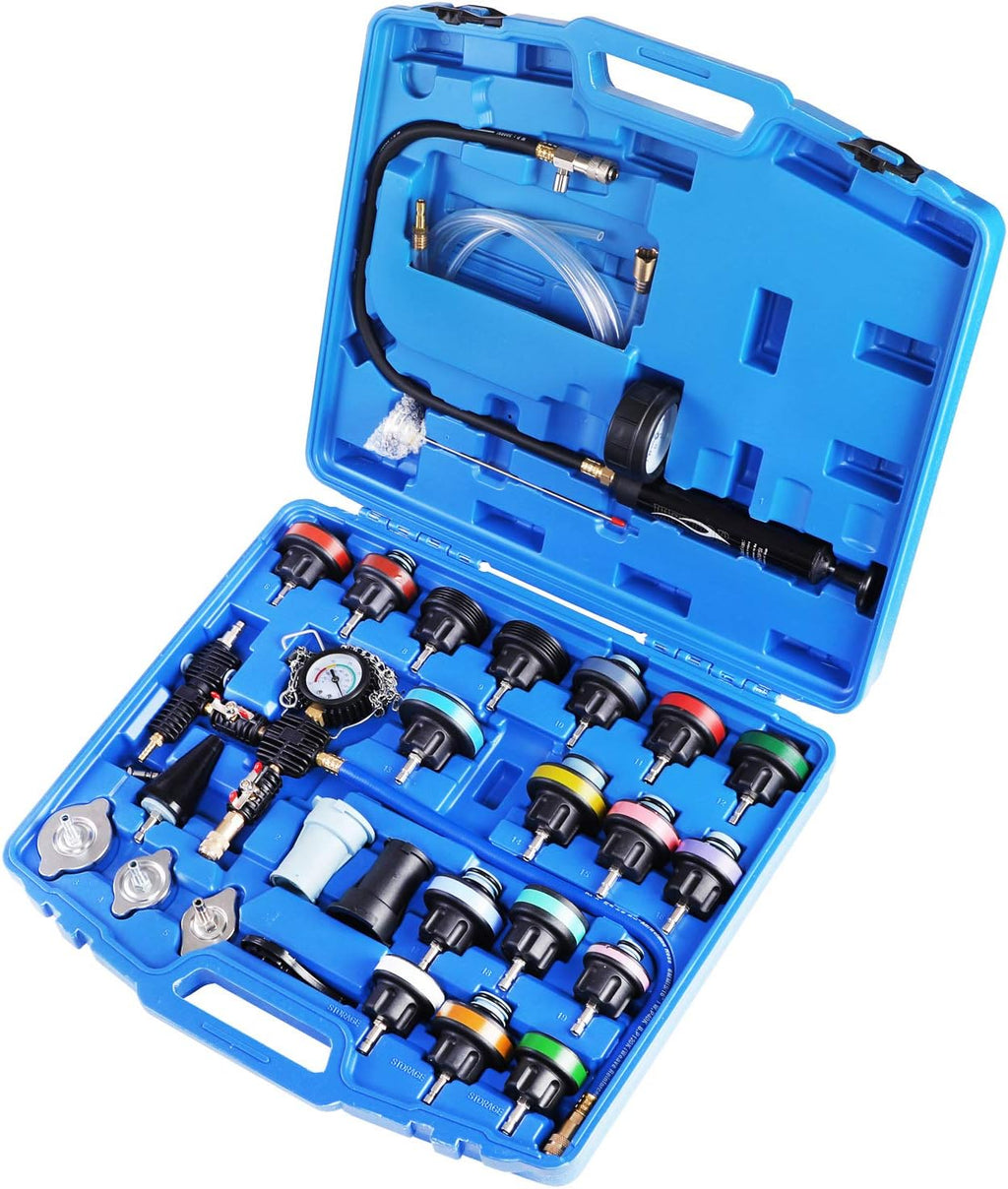 28PCS Radiator Coolant Pressure Tester Vacuum Refill Tool Kit L5104