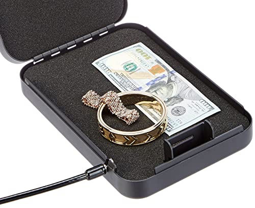 Large Black Portable Security Case Lock Box F40512