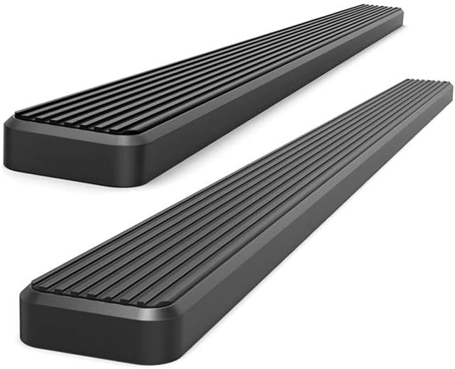 4in Black Running Boards D639