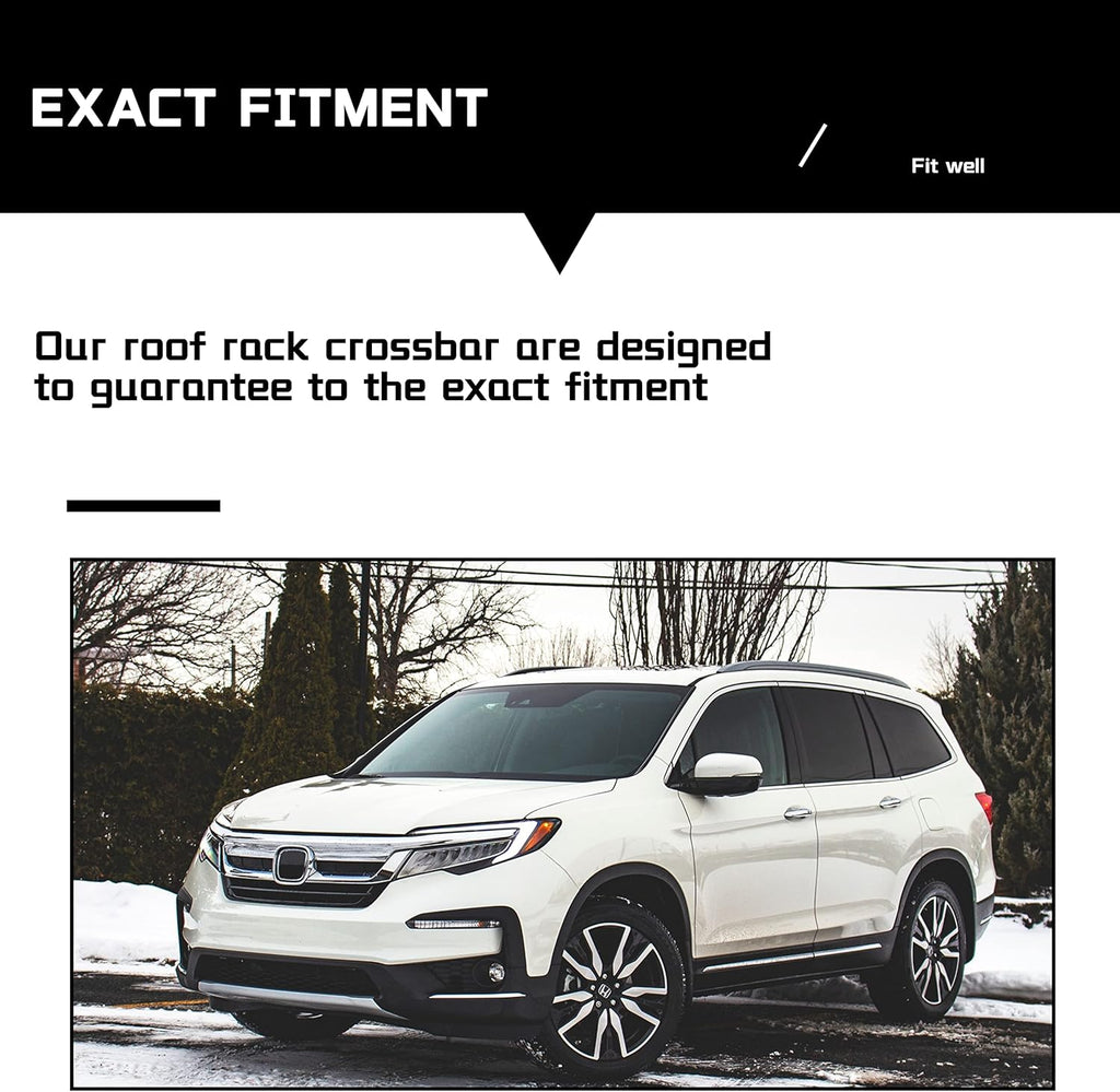 Black Roof Rack Cross Bars Y249