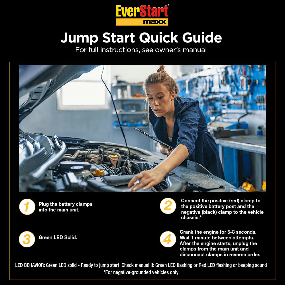 12V Lithium Ion Jump Starter and Portable Power Pack X42880