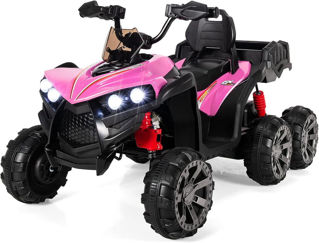 12V Battery Powered 6 Wheels Electric Ride on ATV (Black) J750105