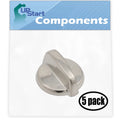 5 Pack Stainless Steel Finish Replacement Control Knob Z635