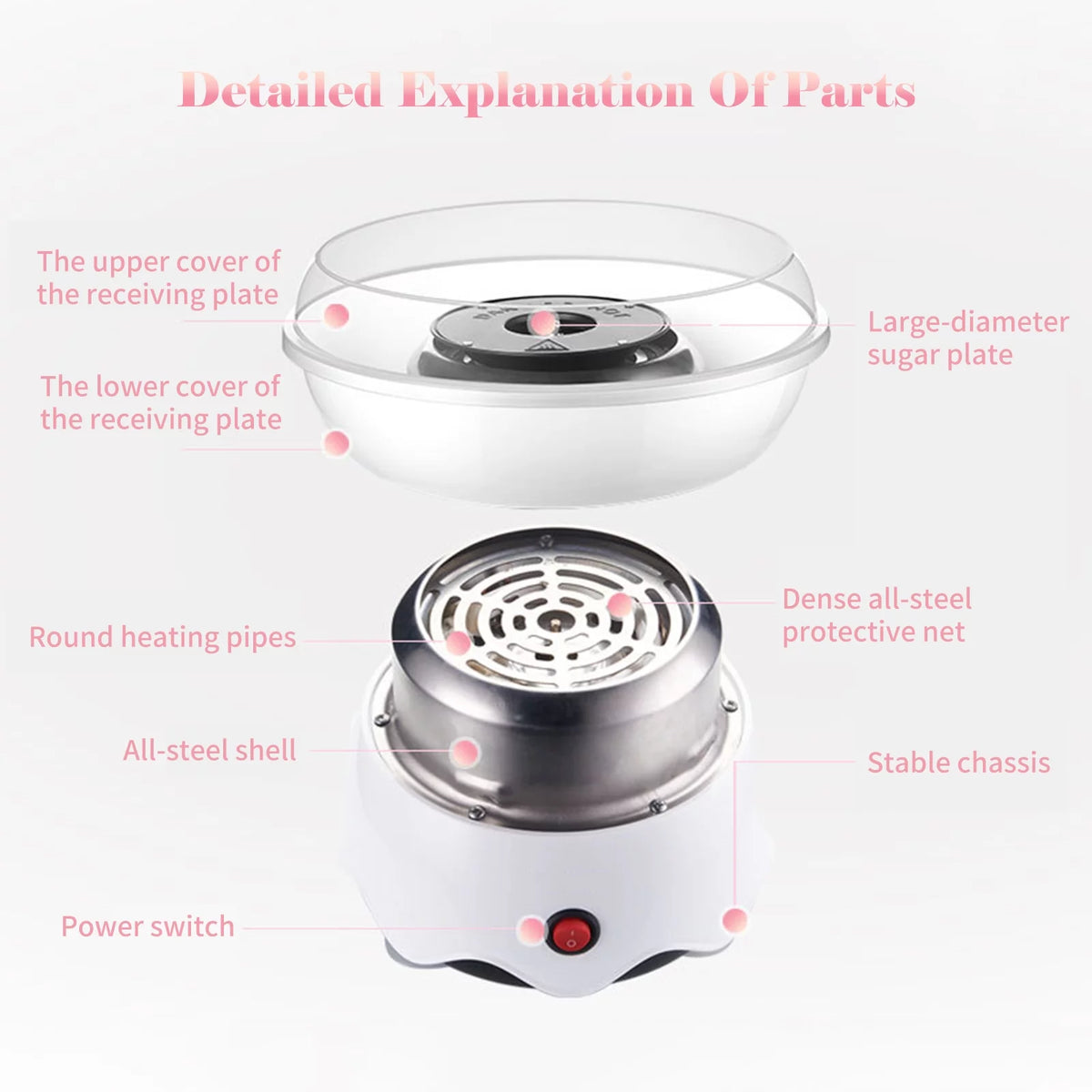 Pink 400W Household Machine Z678