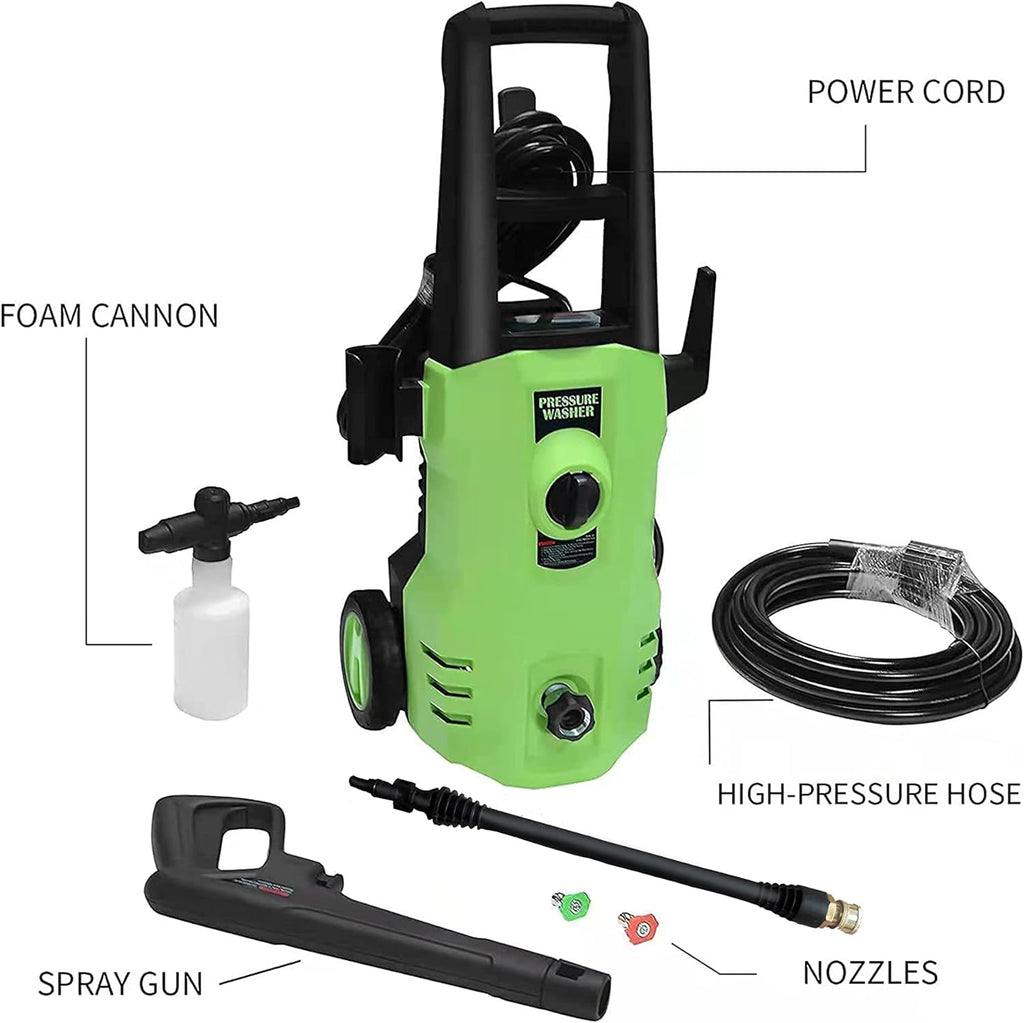 Electric Pressure Washer 3200 PSI 2.6 GPM Power Washer with Nozzles Foam Cannon U22726