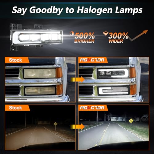 LED Headlight Assembly with DRL Turn Signal B1740