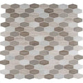 Elongated Marble Mosaic Tile W96964