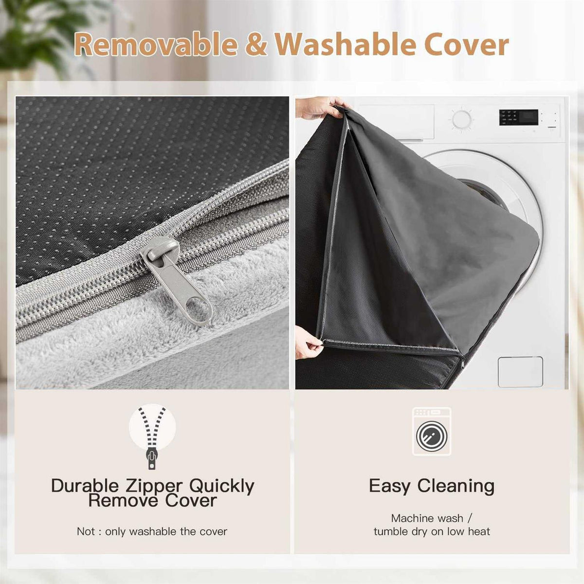 Orthopedic Waterproof Dog Bed with Removable Washable Cover B6656