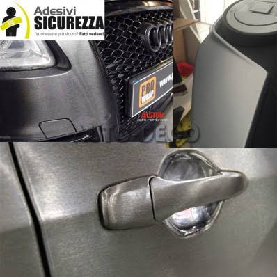 Brushed Gunmetal Aluminium Car Vinyl Wrap Film 152cm x 100cm Silver Brushed Aluminium G990