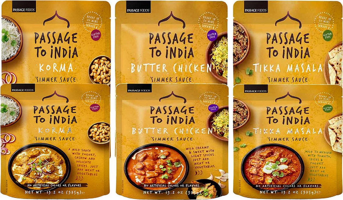 Variety 6-Pack 13.2 oz Simmer Sauce I100249