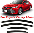 Dark Tinted Tape-On Side Window Visor Deflectors Vent Rain Guards F52337