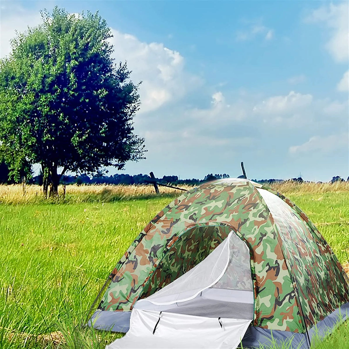 Camouflage Camping Dome Tent M7329