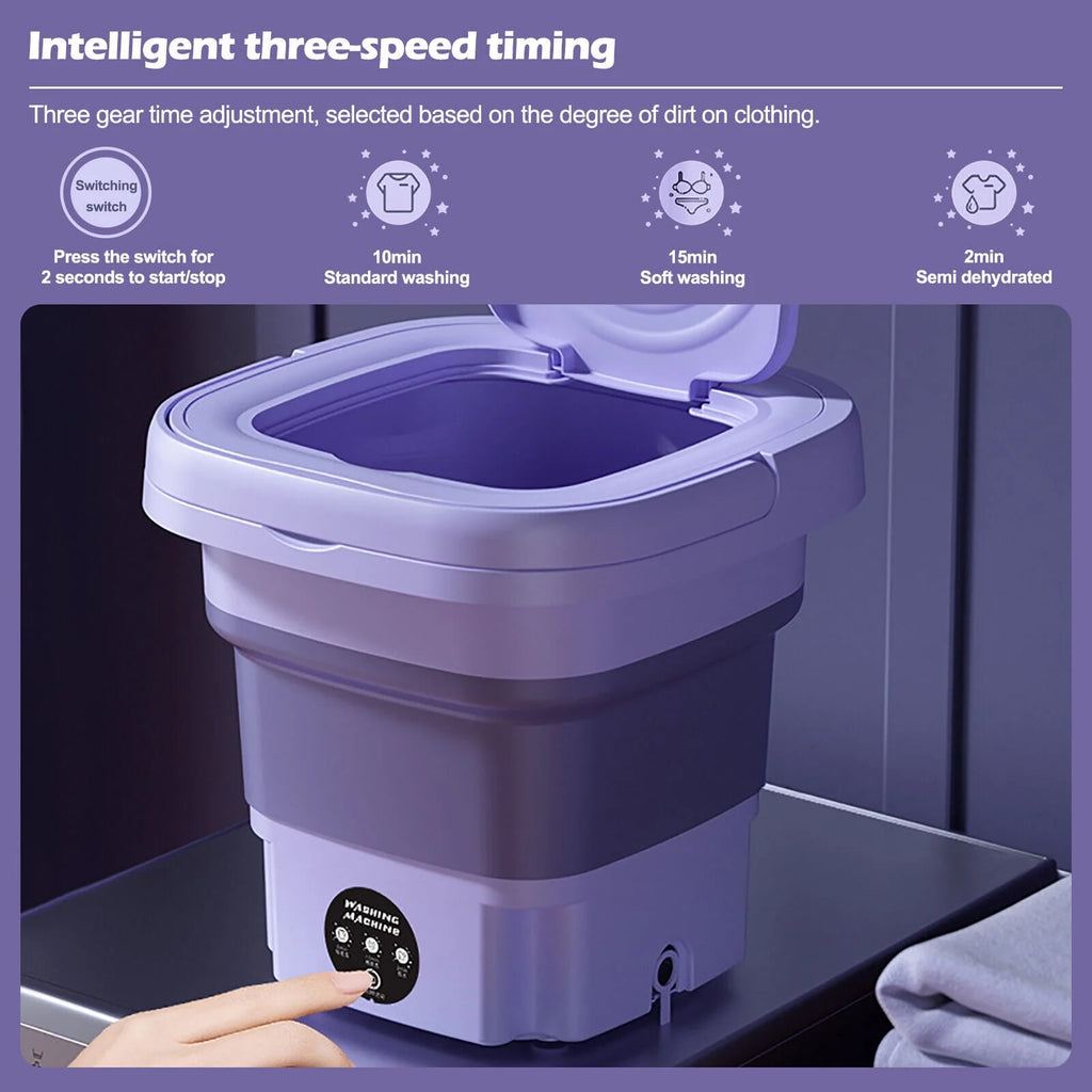 8L Portable Mini Washing Machine with Spin Dryer A18172