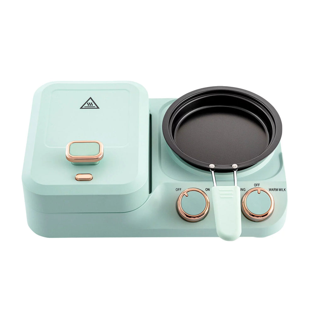 Electric Breakfast Station Mini Toaster Sandwich Machine Non-stick M3678