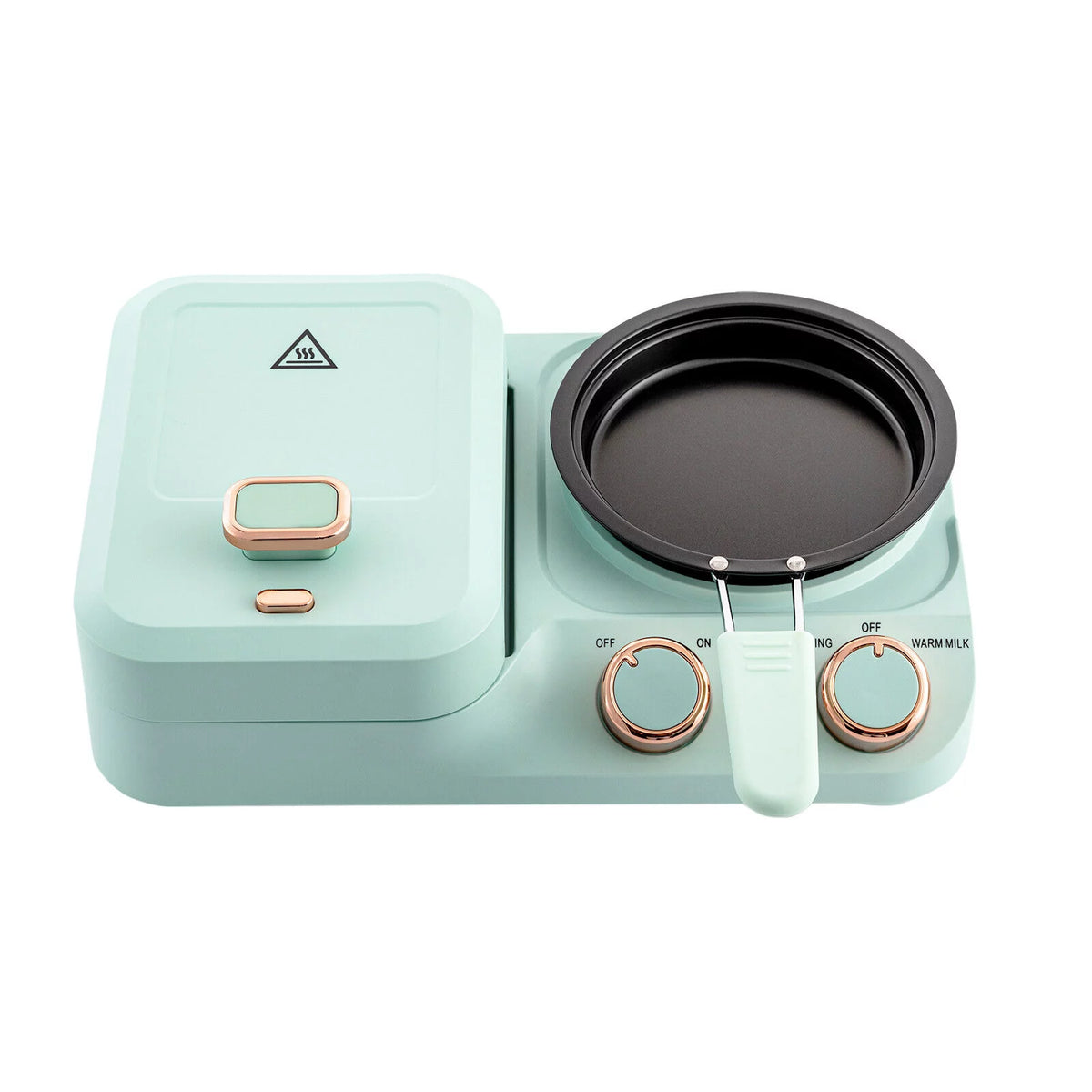 Electric Breakfast Station Mini Toaster Sandwich Machine Non-stick M3678