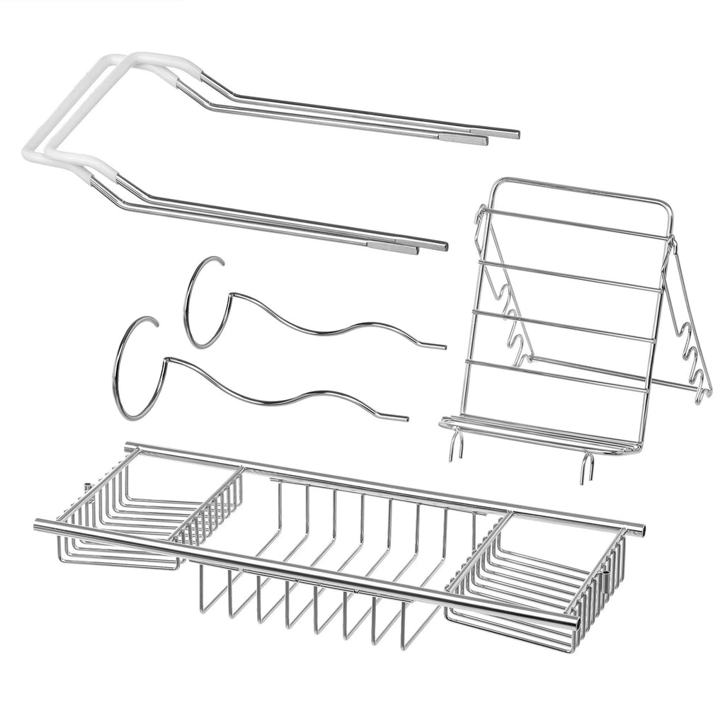 Stainless Steel Bathtub Caddy Tray with Extending Sides C2240