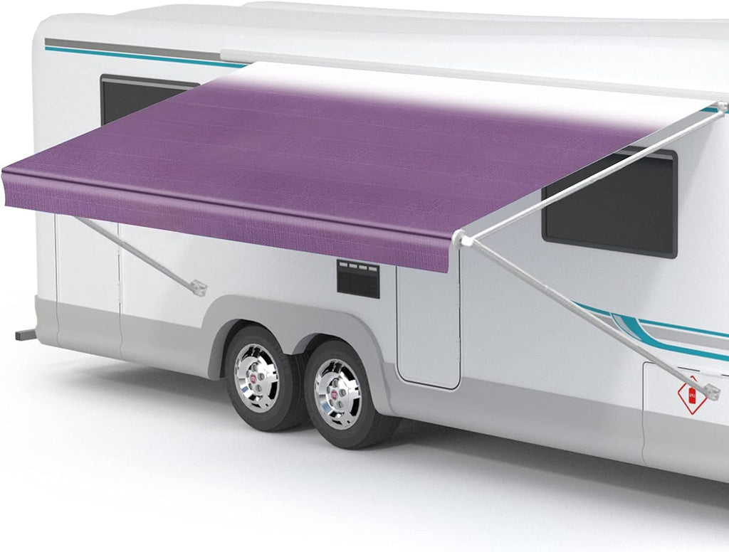 Waterproof Vinyl RV Awning Fabric Replacement Shade Screen - 15' H3502
