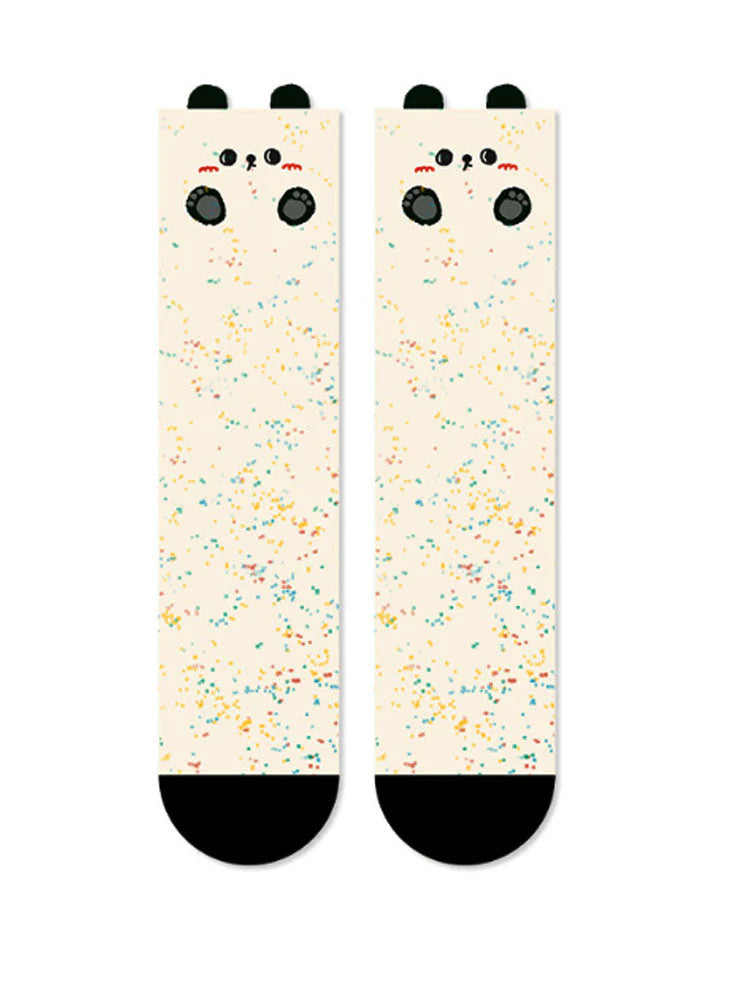 Cartoon Panda Pattern Socks L742