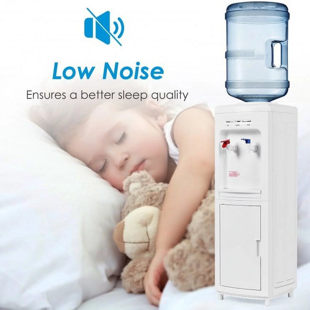 5 Gallons Hot and Cold Water Cooler Dispenser with Child Safety Lock Z518