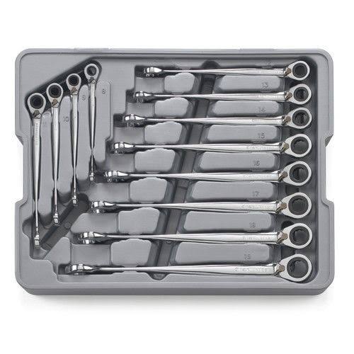 12 Piece Reversible Ratcheting Wrench Set Metric U985628