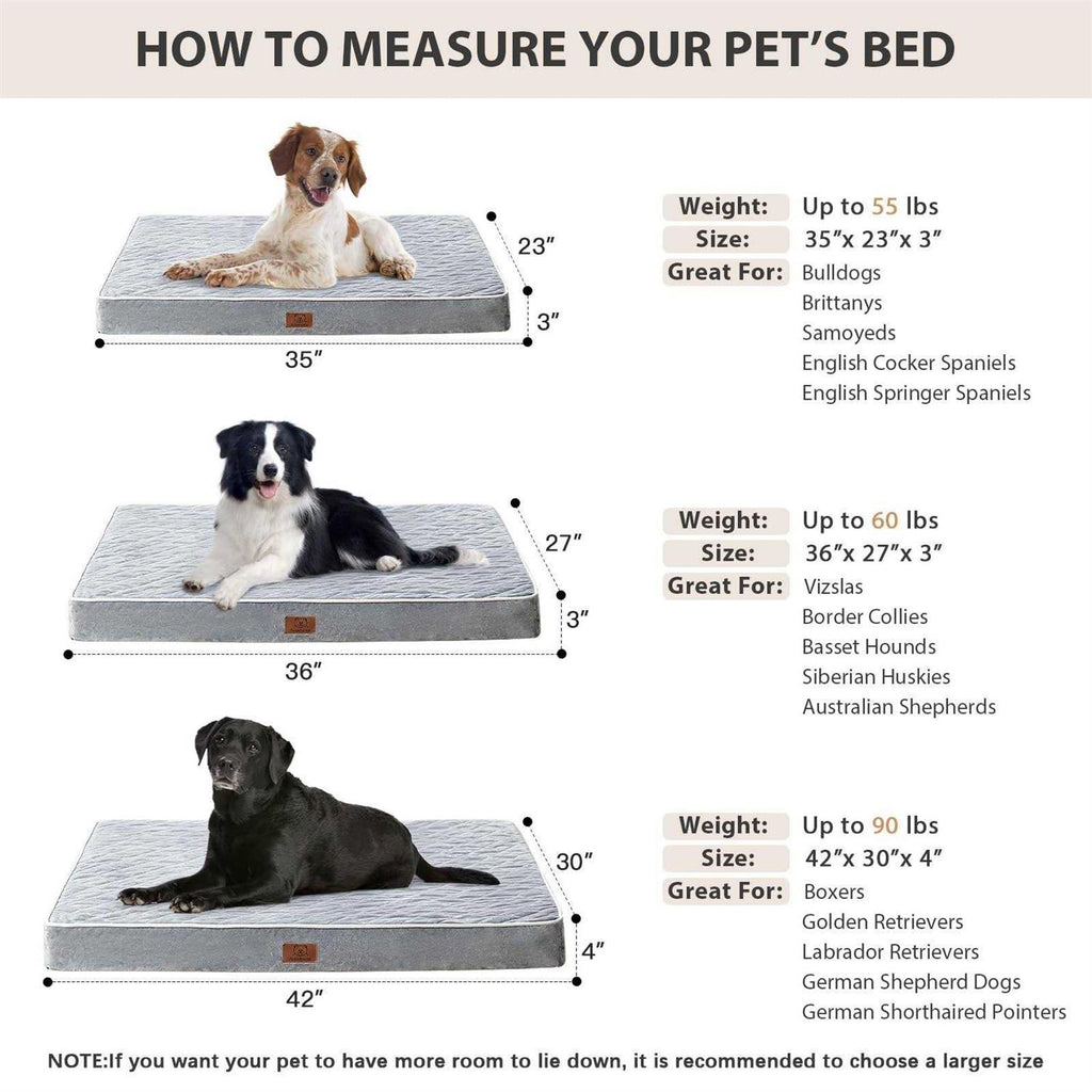 Orthopedic Waterproof Dog Bed with Removable Washable Cover B6656