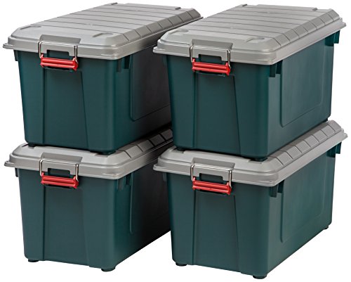 21 Gal Black 4 Pack Storage Bin A826623