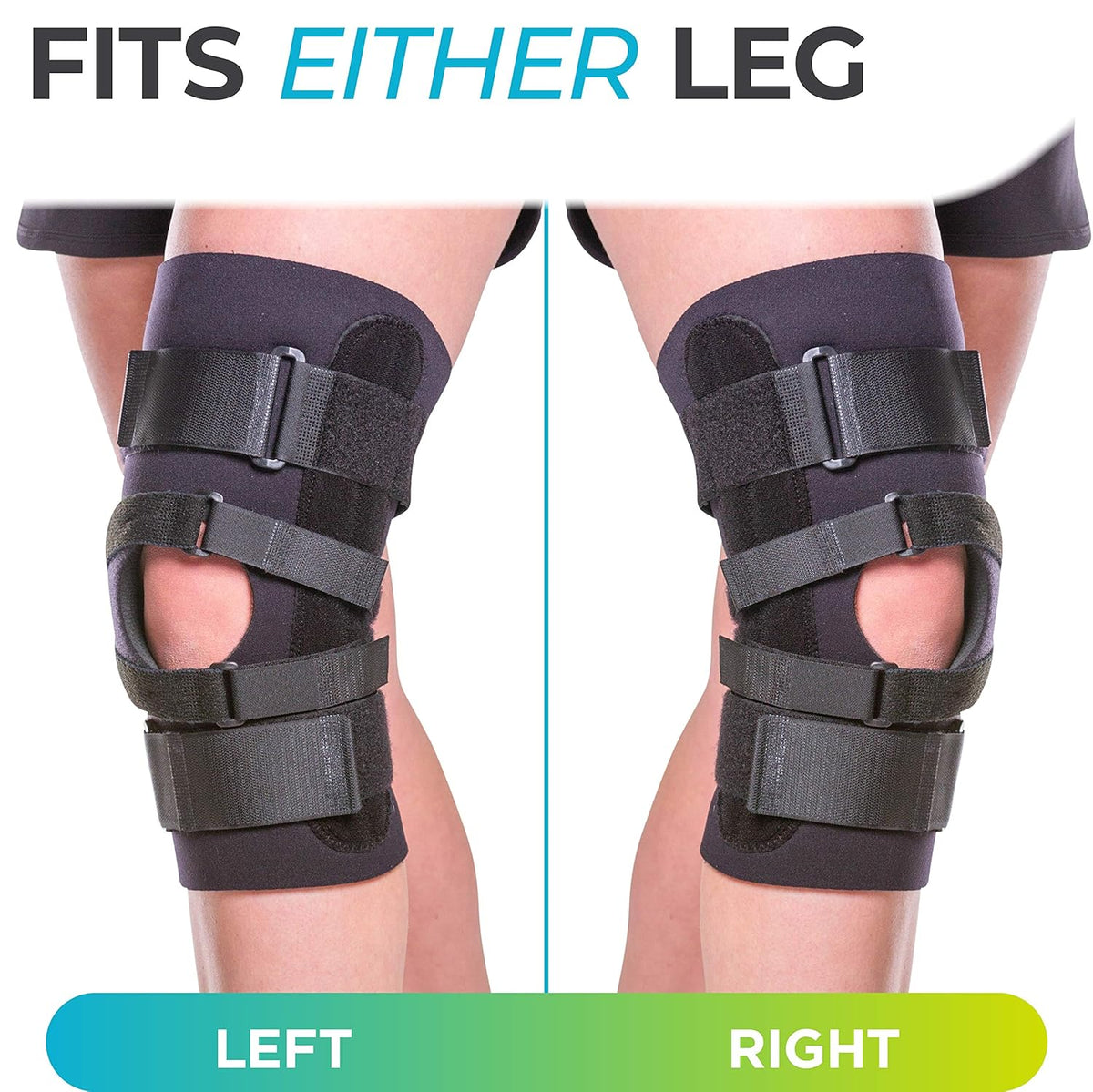 J Patella Knee Brace with Support Straps (Large) F56683