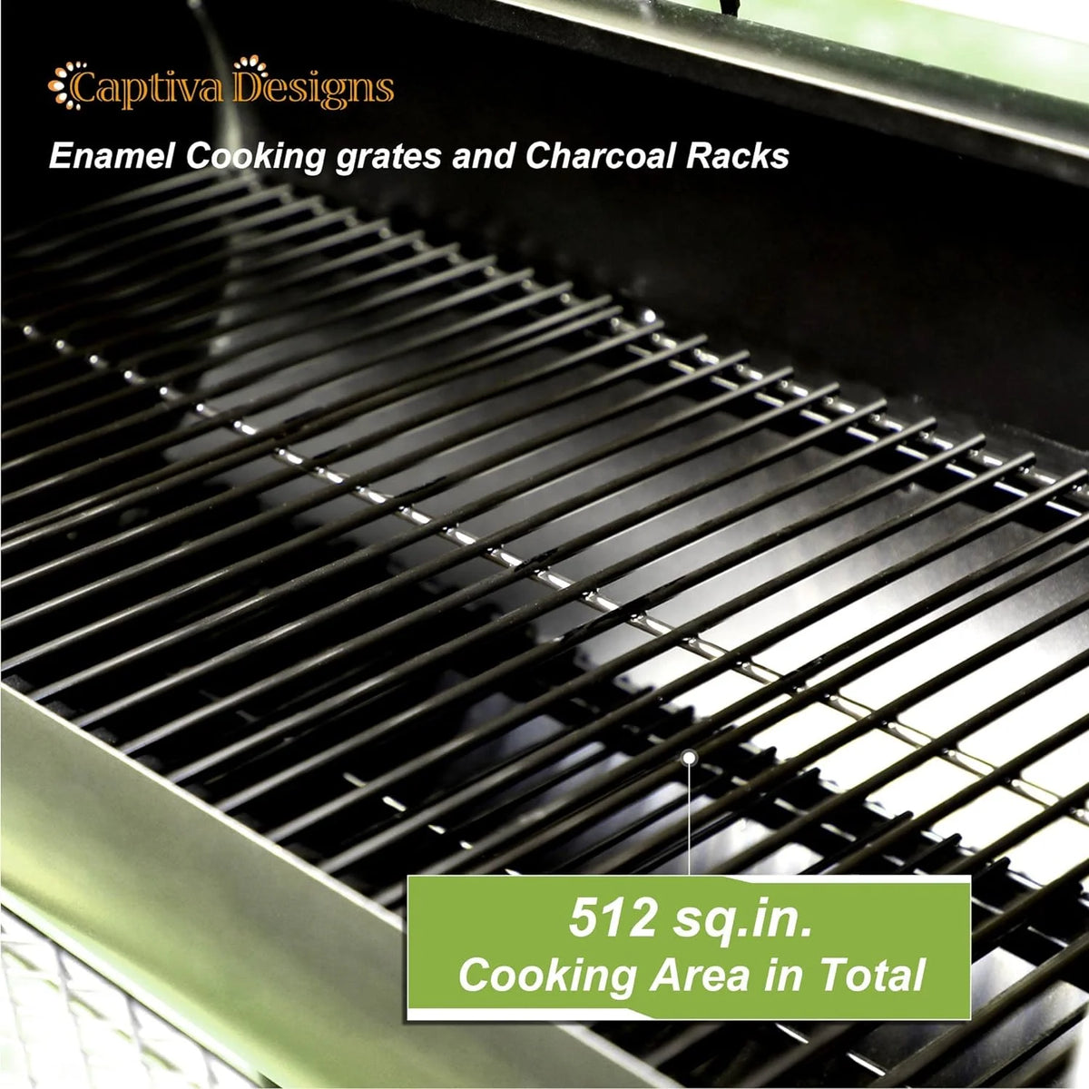 Heavy Duty Outdoor Offset Smoker with Extra Large Cooking Area W555