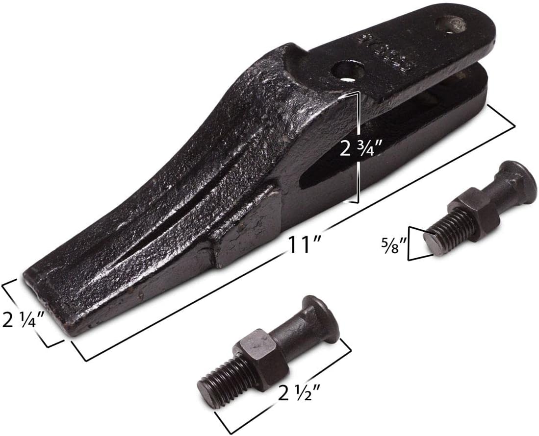 4pc Bucket Teeth Set with Bolt Nut V636435