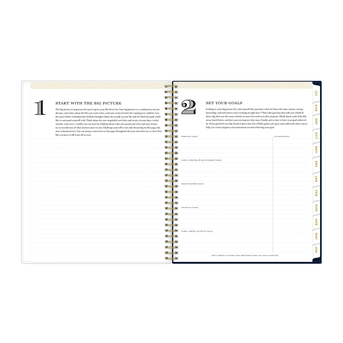 8.5x11 Weekly Monthly Planner Z657