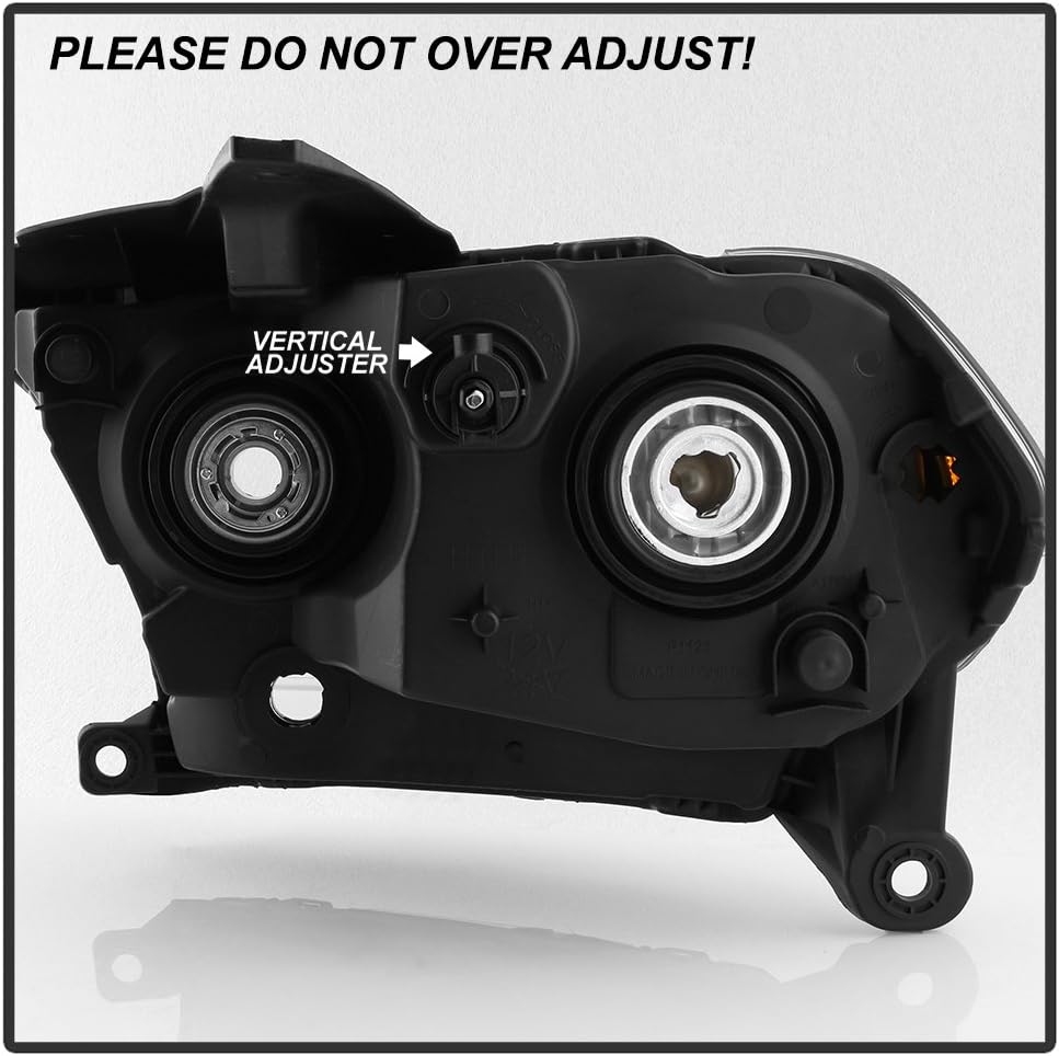 2011-2013 Dodge Durango Black Bezel Headlights Replacement Z6732
