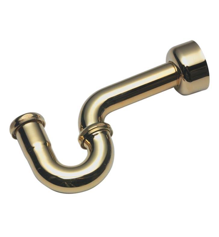 1-1/2x22 P-Trap Polished Brass Uncoated X28147