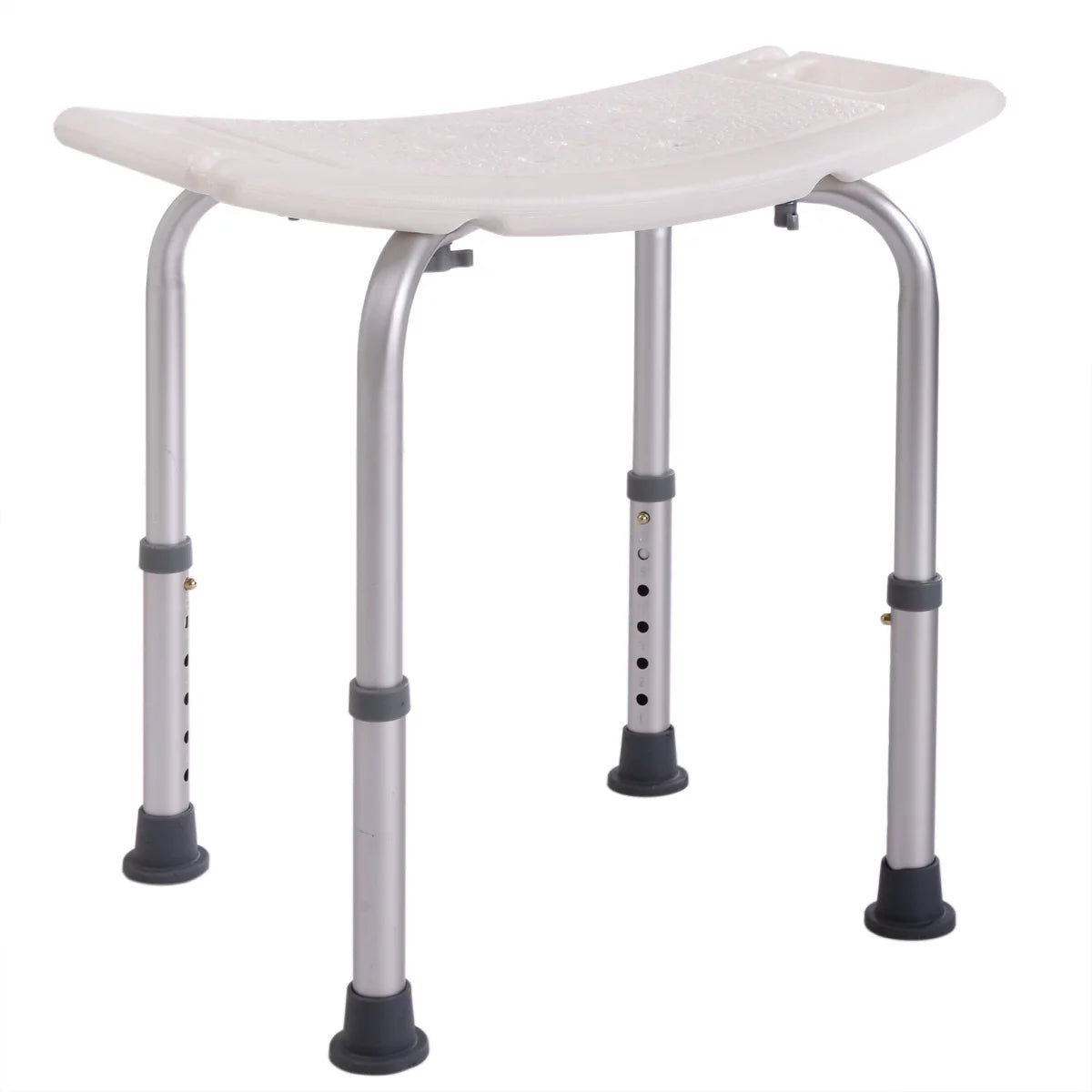 White 6 Adjustable Height Bath Shower Chair F90753