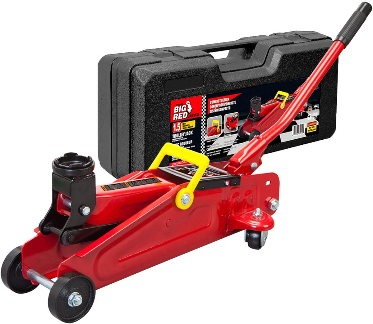 1.5 Ton Hydraulic Trolley Floor Jack with Storage Case B948