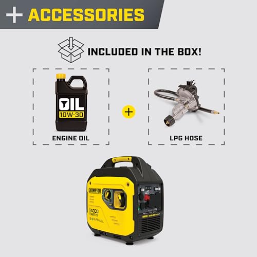 4000-Watt Dual Fuel Portable Inverter Generator I813074