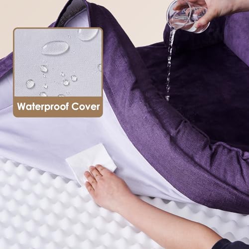 Grey Waterproof Memory Foam Large Dog Bed with Washable Removable Cover G9112